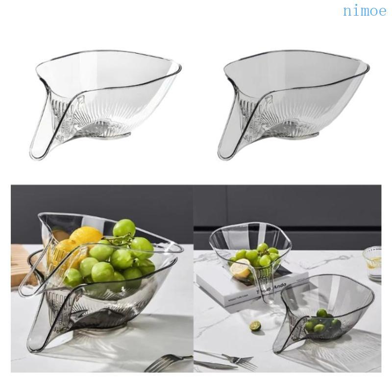 Nio Fruit Drainer Fruit Draining Basket วัสดุอะคริลิคสําหรับผู้ที่ชื่นชอบการทําอาหาร