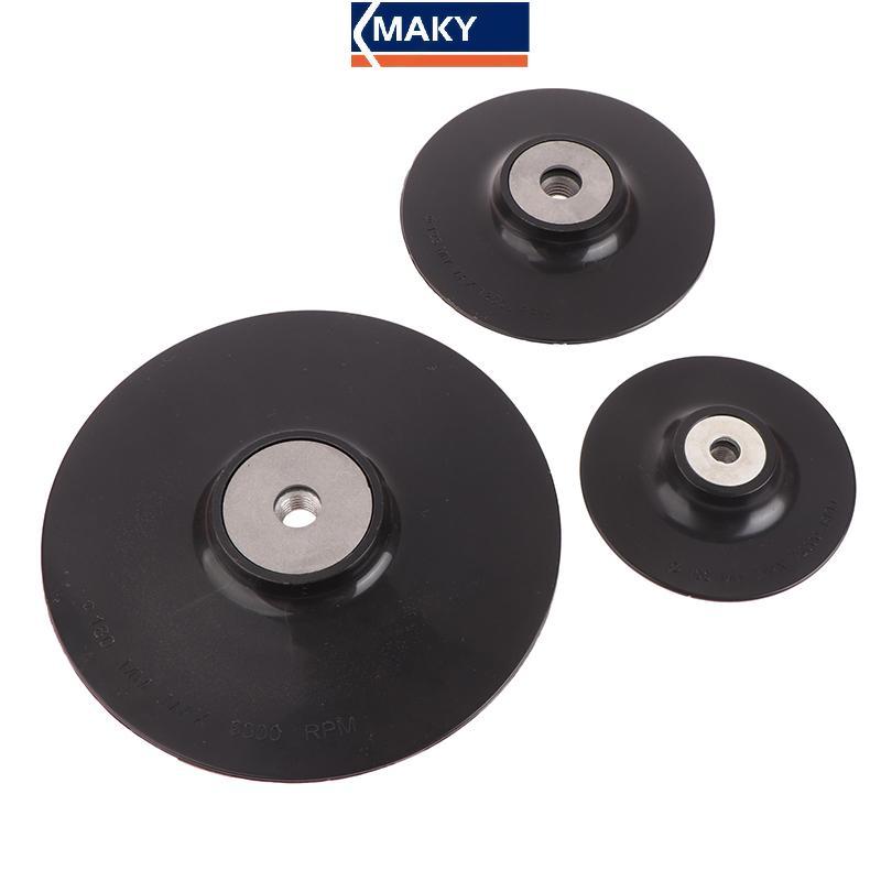 MAKY 4-7 M10/M14 ด้าย Baing Pad พลาสติก ABS Ba Pad รอบแผ่นบดสําหรับเครื่องบดมุม Sanding Sander VN