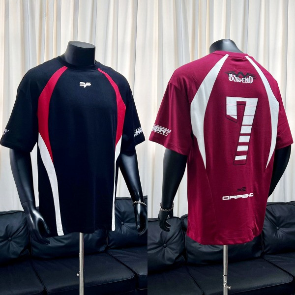 Chaistyle เสื้อผู้ชาย สไตล์อเมริกันวินเทจ สไตล์มอเตอร์ไซค์ แบบหลวม รุ่นคู่รัก