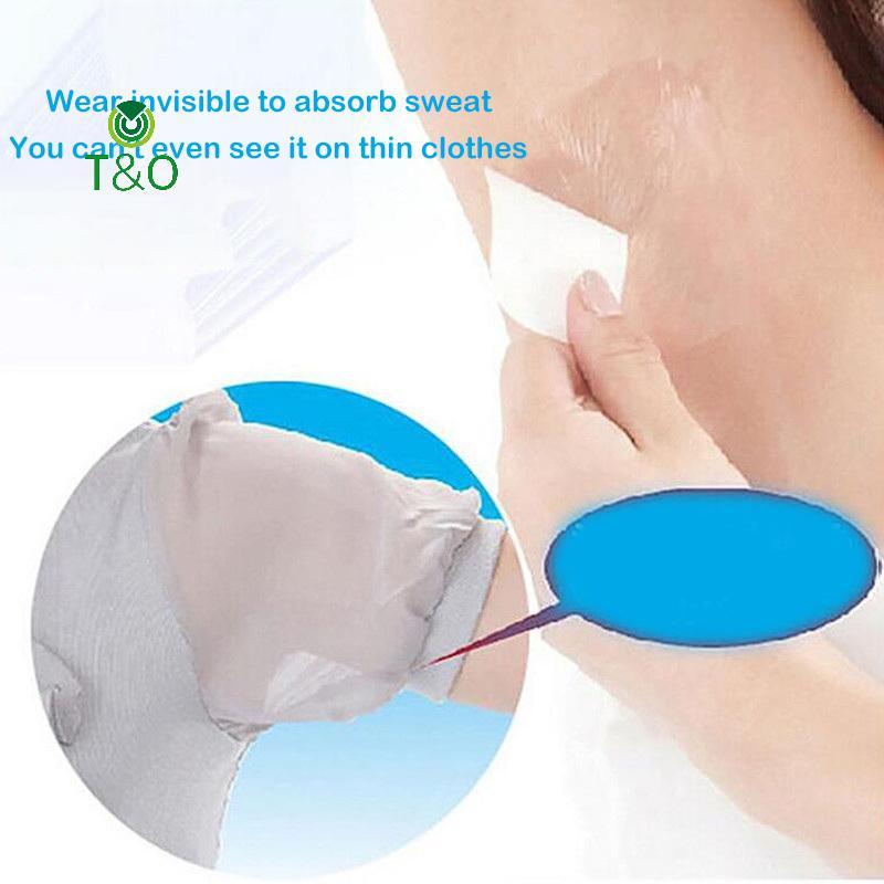 T&O 20 ชิ้น Underarm Sweat Pads ทิ้งใต้วงแขนดูดซับ Stier Anti Perspiration Deodor รักแร้ Sweat Patch สําหรับผู้ชายและผู้หญิง