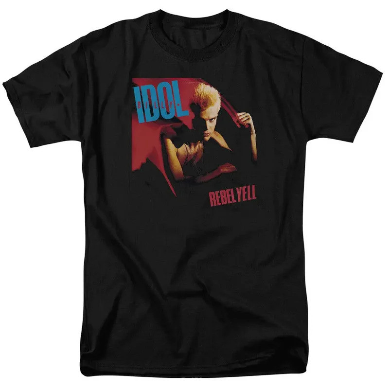เสื้อยืด Billy Idol Rebel Yell สินค้าลิขสิทธิ์แท้จากวงร็อค สีดำ