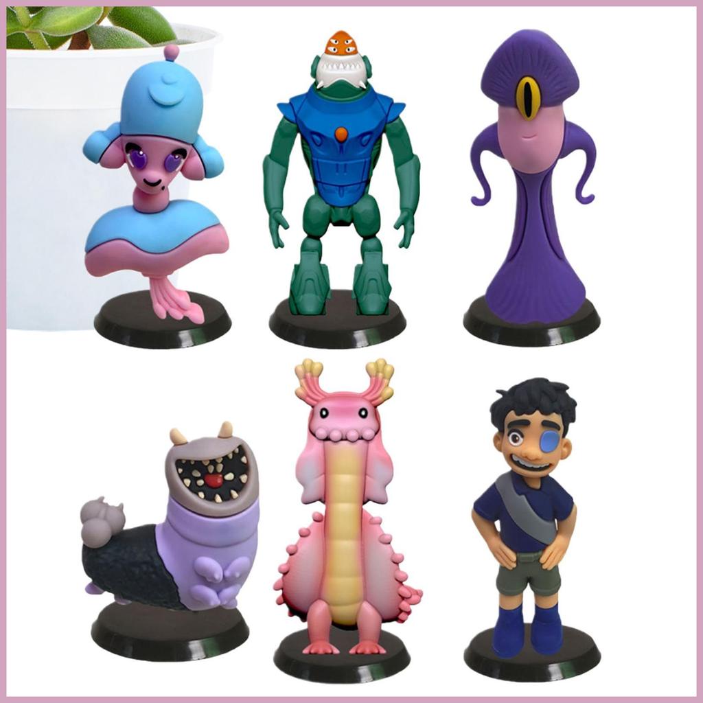 สําหรับ Elio ภาพยนตร์ตัวเลขเดสก์ท็อปภาพยนตร์ตัวอักษรตุ๊กตาอินเทรนด์ Action Figure 6 ชิ้นสําหรับ Home