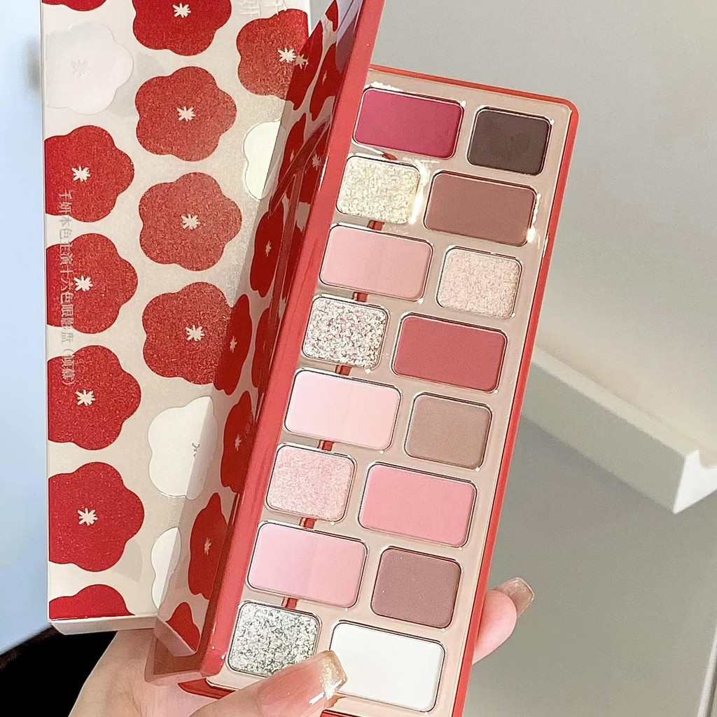 Cheeryep Qianyan 16 สีอายแชโดว์ Palette แต่งหน้าลอย รูปที่ 6