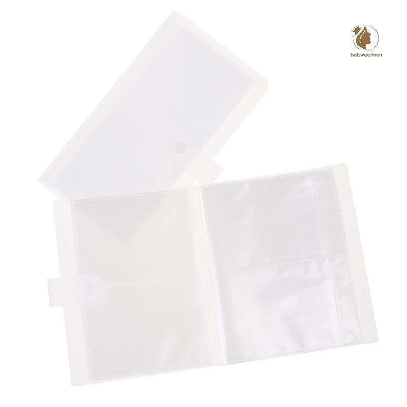 [PE] 80/168 Slots Nail Stier Empty Storage Book Holder Case Photo Album With Button TH