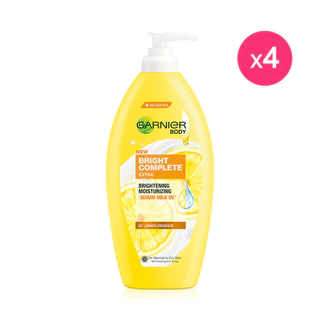 Garnier Bright Complete Extra Body Serum [400ml x 4pcs] การ์นิเย่ โลชั่นบำรุงผิวกาย.