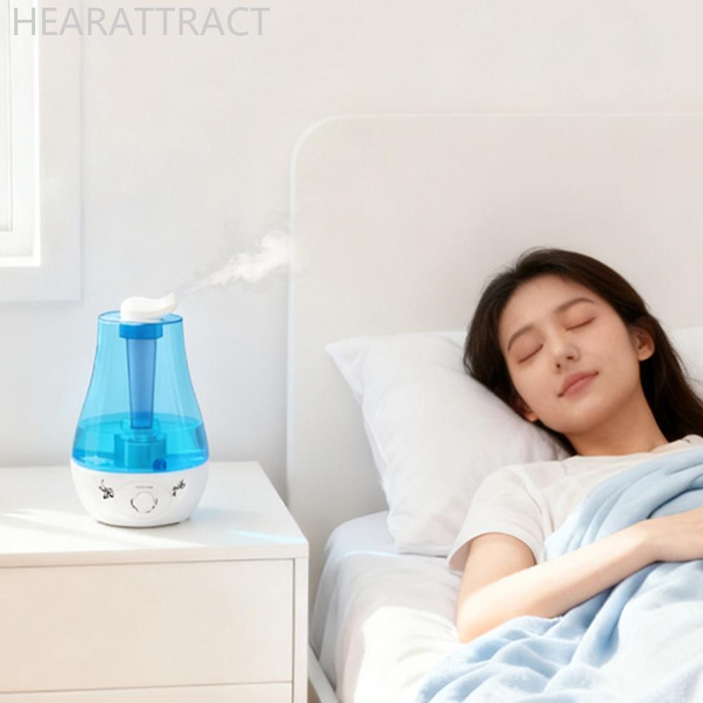HEARATRACT 3L Dual Mist Humidifier สี LED Night Light Tabletop Humidifier Dryness Relief Air Moistur