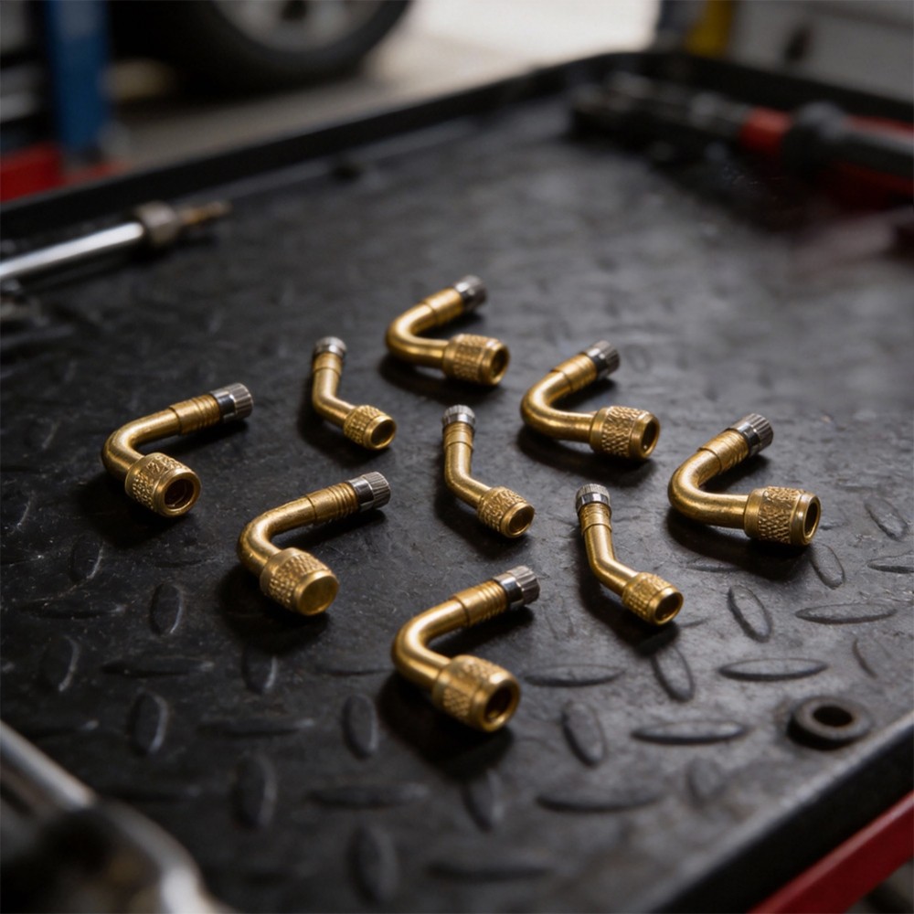 45 90 135 องศาต่อวาล์วยางทําจากทองเหลืองสําหรับการใช้งานรถยนต์