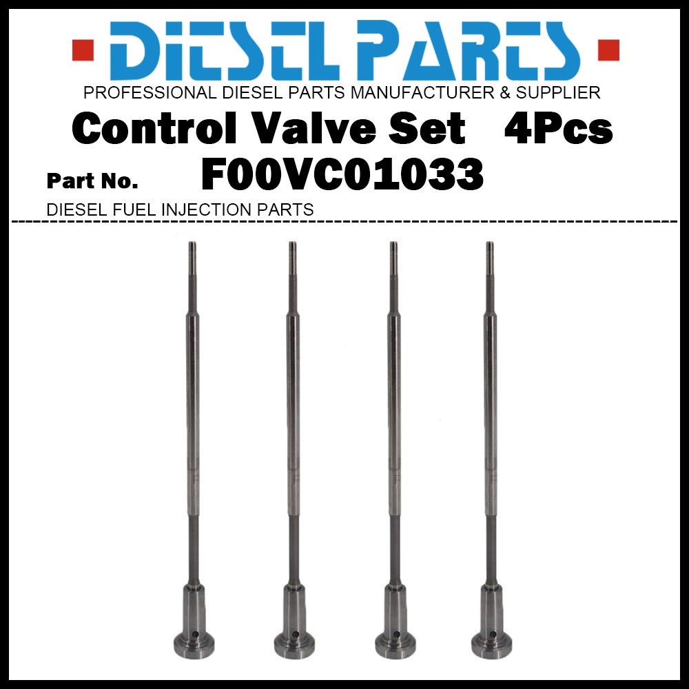 4x Common Rail การใช้หัวฉีดควบคุมวาล์วชุด F00VC01033 FOOVC01033 สําหรับ Kia Sorento Hyundai H-1 H100