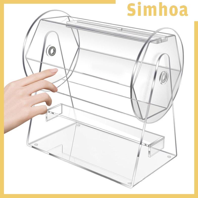 [SIMHOA] อะคริลิค Raffle Drum Raffle Ticket Drum Party Supplies อุปกรณ์ Raffle Ticket Cage เครื่องสํ