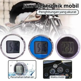 Stick-On Digital Waterproof Mini Clock Air Stick-On นาฬิการถจักรยานยนต์