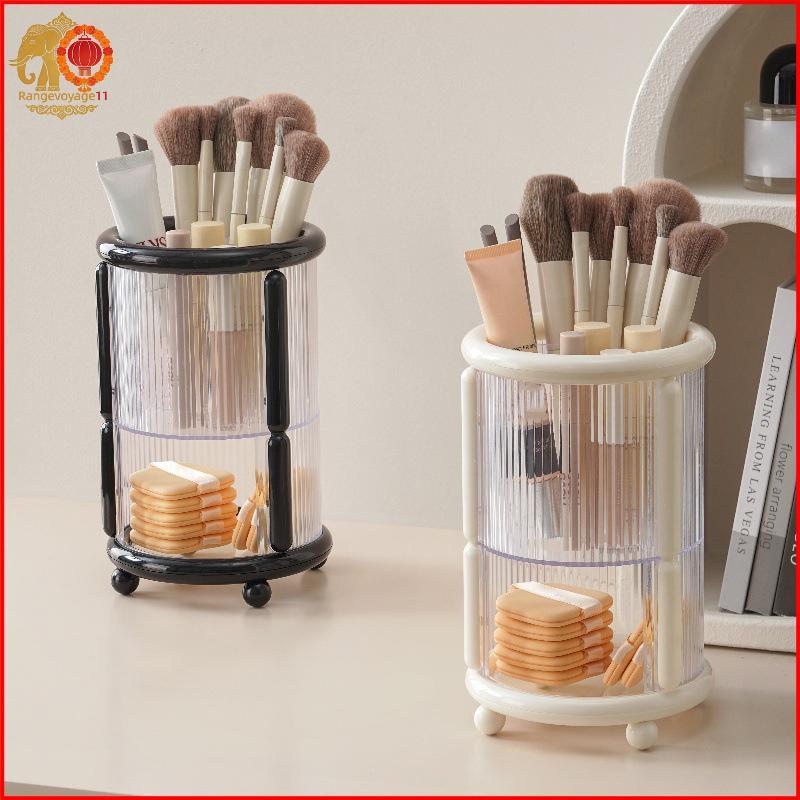 [RG1] ที่วางแปรงแต่งหน้าความจุขนาดใหญ่ 3 ช่องเครื่องสําอาง Make Up Brush Organizer Storage สําหรับ D