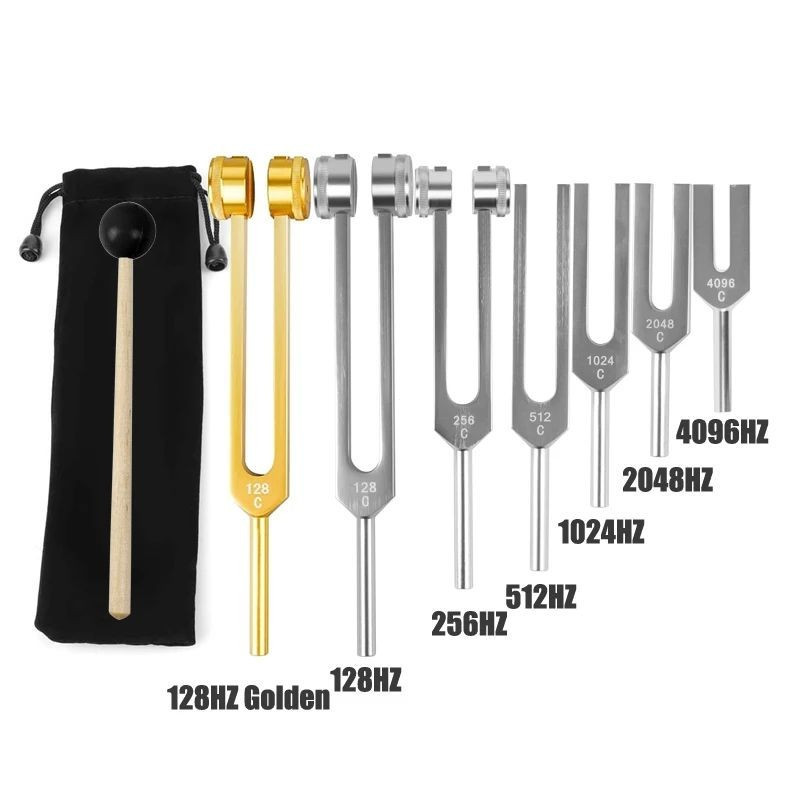 128Hz 256Hz 512Hz 1024Hz 2048Hz 4096Hz Medical Nerological Chakras Tuning Fork Set for Sound Healing