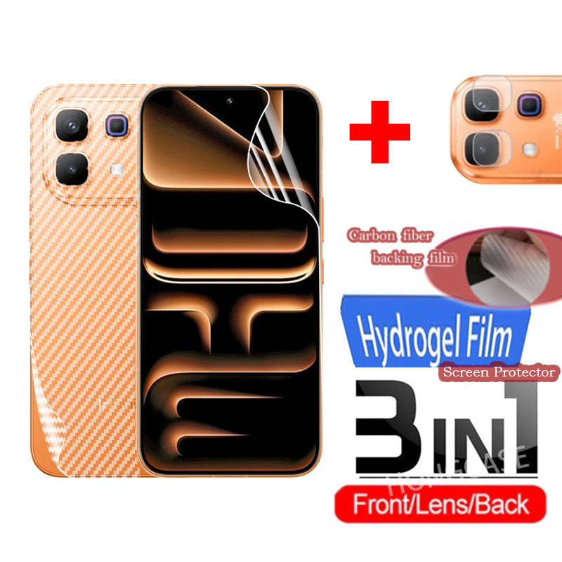 3in1 ป้องกันหน้าจอสําหรับ Infinix Note 60 Pro Ultra Note60 4G 5G 2026 ด้านหน้ากลับเลนส์ฟิล์มไม่กระจกนิรภัยคลุมทั้งหมดป้องกัน Hydrogel – โปรปัง