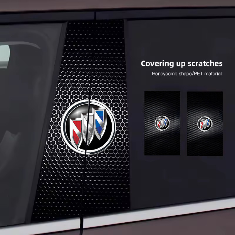 รถ B-pillar Scratch ฝาครอบสติกเกอร์ AB คอลัมน์ป้องกันฟิล์มสําหรับ Buick RegalGS Lacrosse Envision Al