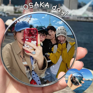 กระจกกลม แฮนด์เมด ทําเอง สะท้อนแสงมือถือกระจกนูน พร็อพถ่ายรู…