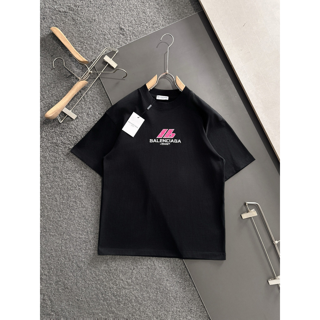 BALE & NICIA @ GA2026 ขนาดใหญ่ 6XL Star รอบคอแขนสั้นเสื้อยืดคู่สไตล์ผู้ชายสไตล์ Co-Branded Simple Ba