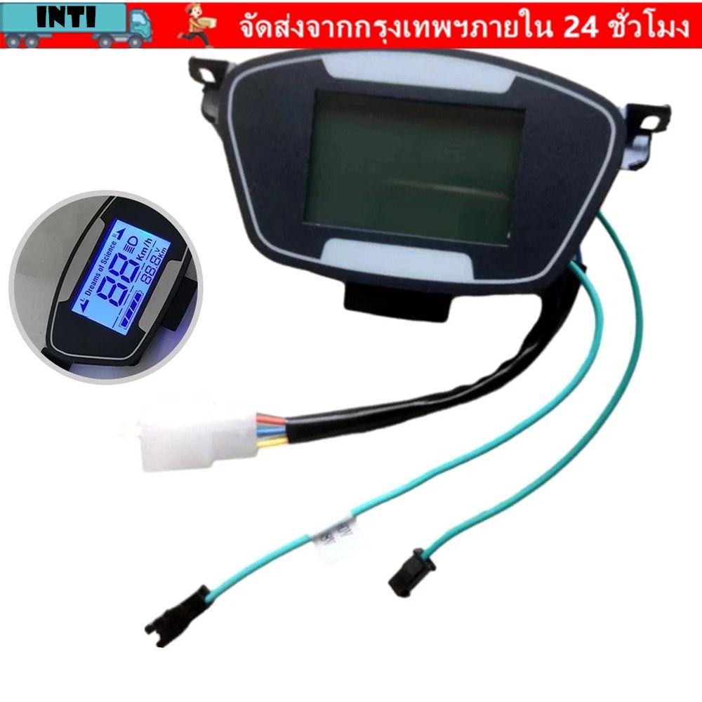 INTI 1 ชิ้นมอเตอร์ Speedmeter หน้าจอ, 48-72 โวลต์ Ebike สกู๊ตเตอร์จอแสดงผล LCD, อุปกรณ์เสริมสําหรับจักรยานไฟฟ้า E-Bike 6Pin รถจักรยานยนต์แผงควบคุม
