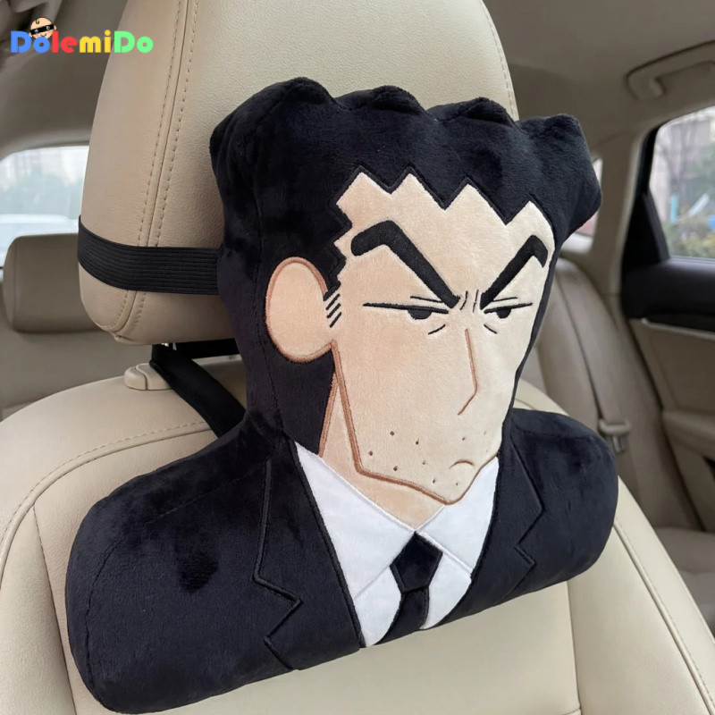 Nohara Hiroshi Hehiroko Headrest Plush Pillow Cushion Gift Car Pillow