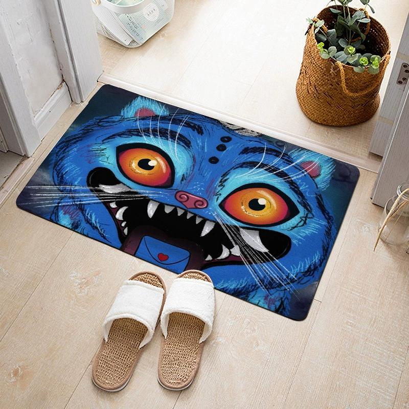 K-pop Demon Hunters พรมปูพื้นบ้านห้องน้ําพรมในร่ม Living Foot Entrance Mat Non Room B8v3