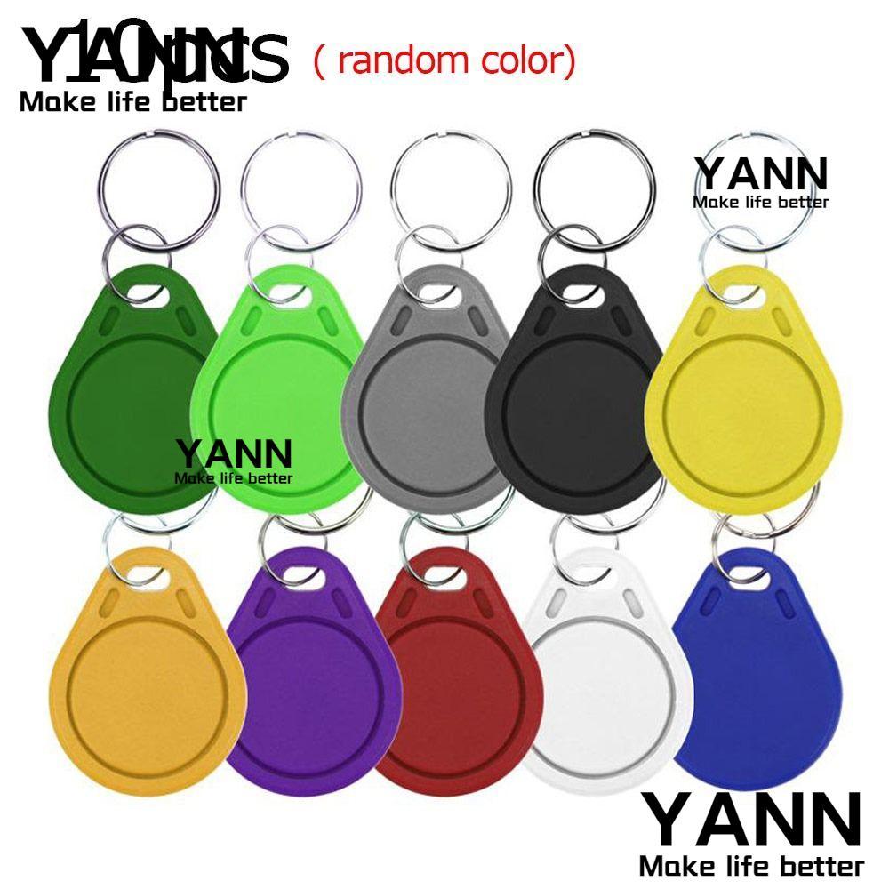 YANN 10 ชิ้น NFC Tag Rewritable RFID Keyfobs Key Card