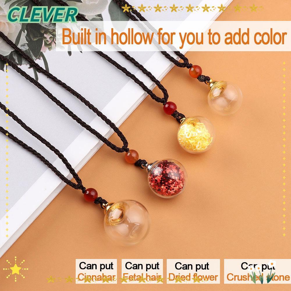 CLEVER สร้อยคอ Water Drop สําหรับผู้หญิงผู้ชายอินเทรนด์ Oil Diffuser Vial