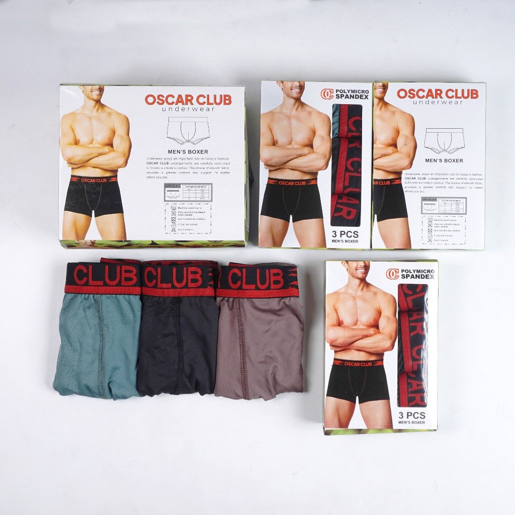 กางเกงชั้นในชายผู้ใหญ่ยี่ห้อ OSCAR 010 ML XL CONTENTS 3 ชิ้น