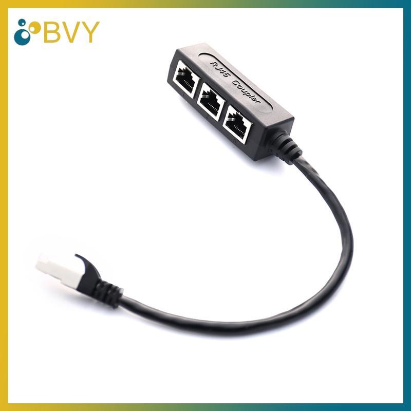 BVY RJ45 Splitter LAN Ethernet Network RJ45 Connector Splitter Adapter Cable .