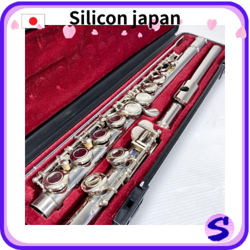 【ตรงจากญี่ปุ่น ของมือสอง 】YAMAHA flute YFL-211 with E mechanism woodwind instrument