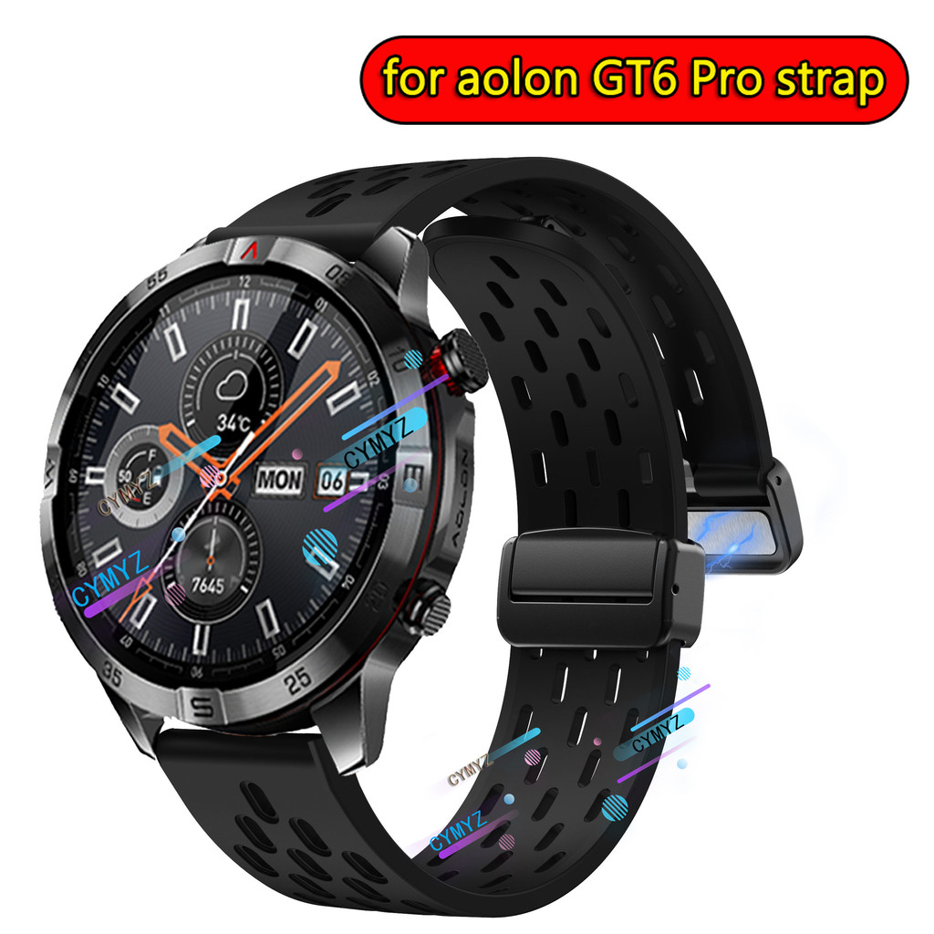 Aolon GT6 Pro strap สายซิลิโคน Aolon GT6 Pro สายสมาร์ทวอทช์ สายรัดข้อมือกีฬา