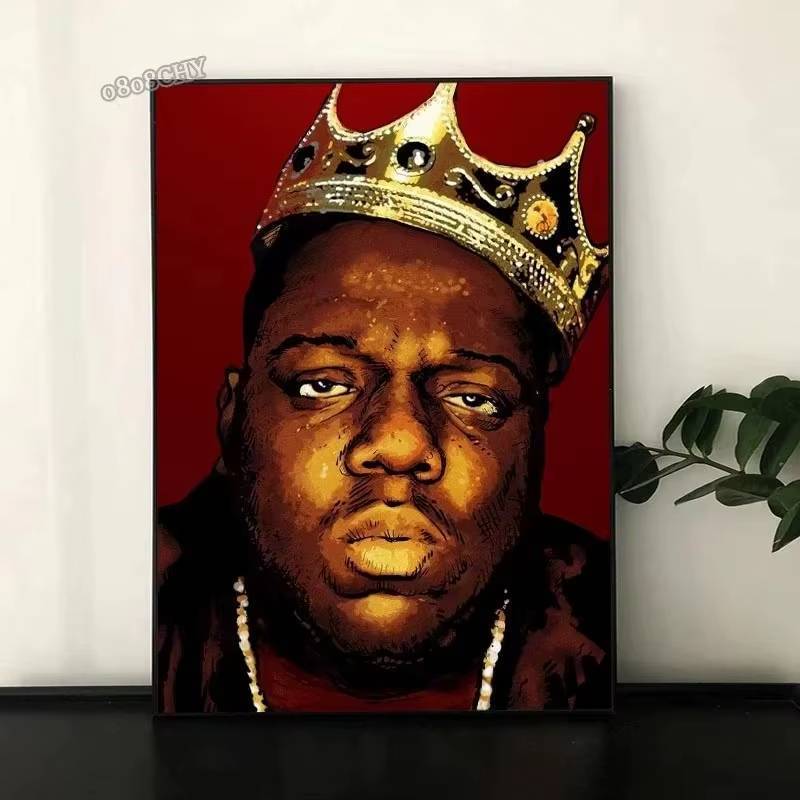 Hip Hop Legends ผ้าใบโปสเตอร์ Rap Music Star Wall Art โมเดิร์นตกแต่งห้องของขวัญ ราคา ถูกที่สุด ดีลบีเคเค แกลเลอรีภาพที่ 3