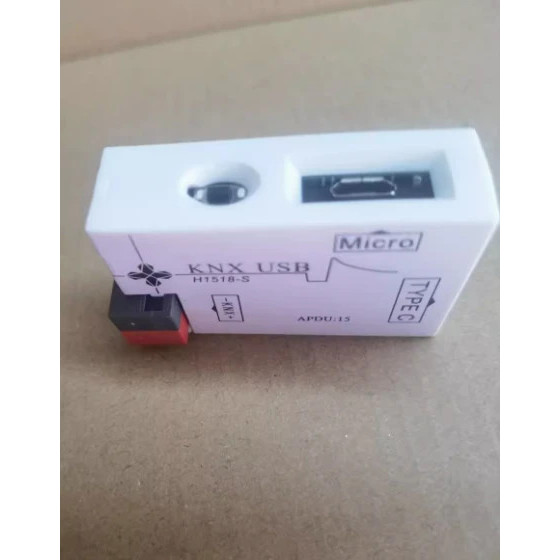 KNX พอร์ต USB KNX Downloader พอร์ต USB สองพอร์ต Type C และ Micro Usb