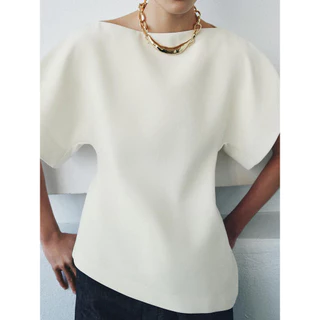 เสื้อผ้าแฟชั่นผู้หญิง สไตล์ยุโรป-อเมริกัน พัฟแขน สำหรับฤดูใบไม้ผลิ