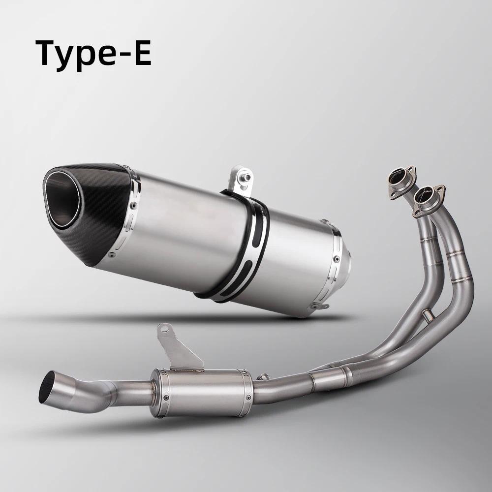 รถจักรยานยนต์ไอเสียเต็มระบบหนี Silencer สำหรับ R7 YZF R7 2021 2022 2023 R7 ไอเสียดัดแปลงด้านหน้า Lin