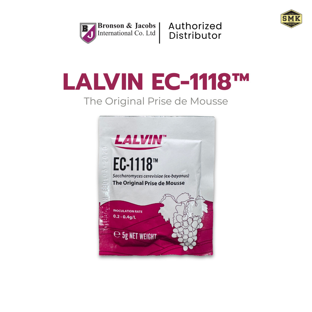 Lalvin EC-1118™ : Lalvin™ Wine Yeast : (5 G.) สำหรับหมักไวน์