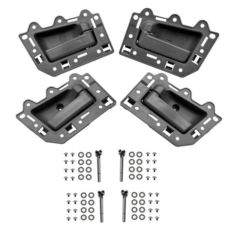 4 ชิ้นภายในประตูดึงสําหรับ Jeep Grand Cherokee 2005-2011 1JV471J3AA 1JV461J3AA 5HR411J3AK 5HR421J3AK