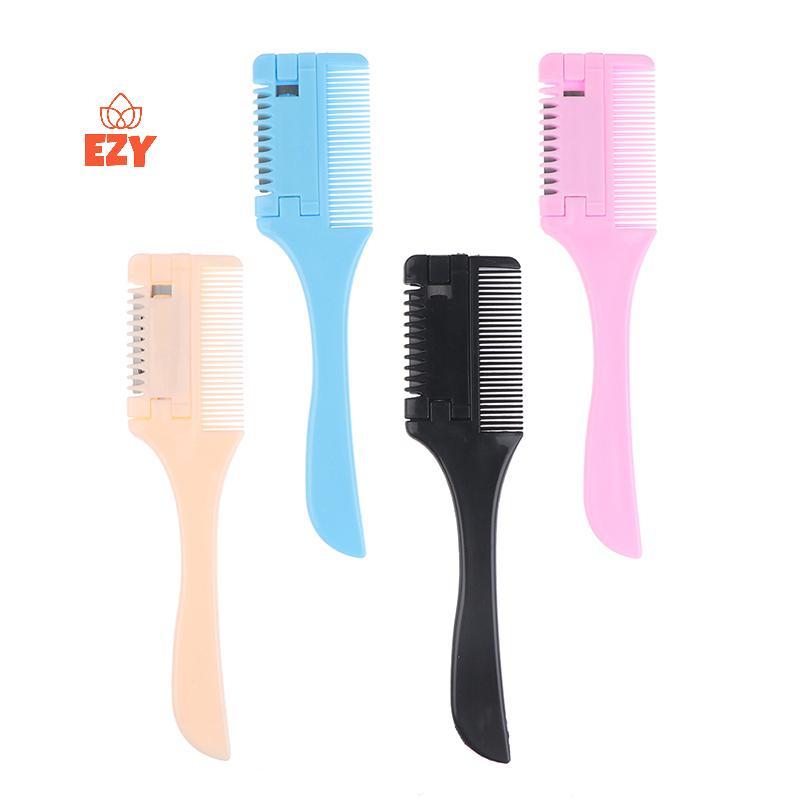 EZY สองด้านตัดผมผมบางมีดโกนหวี Trimmer พร้อมใบมีด DIY เครื่องมือใหม่