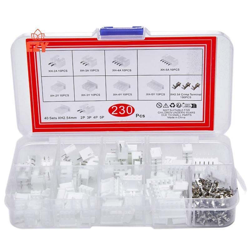 EZY 230 ชิ้น XH2.54 PH2.0 2 P 3 P 4 P 5 ขา 2.54 มม.2.0 มม.Pitch Terminal Kit JST Connector สายไฟตัวเ