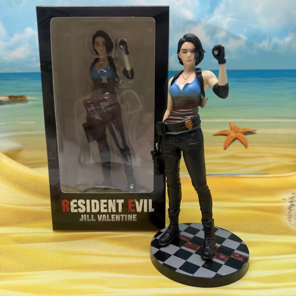 2026 สินค้าใหม่ Resident Evil Zombies Hunter Aida Wang Jill ตุ๊กตารูปรูป Boxed Desktop ตกแต่ง