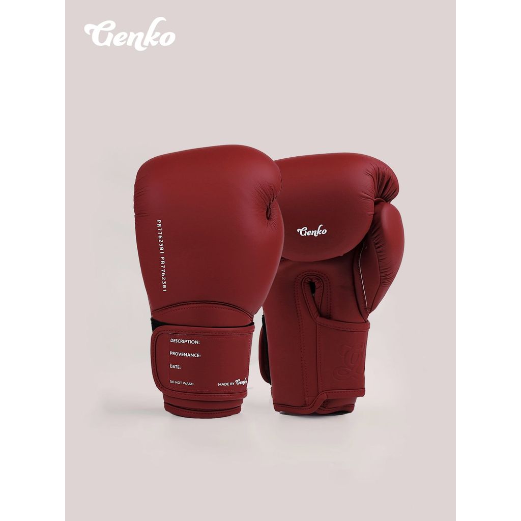 GENKO Crimson Retro นวมชกมวยมืออาชีพ สำหรับมวยไทยและSanda ออกแบบให้เหมาะกับผู้ใหญ่ทั้งชายและหญิง
