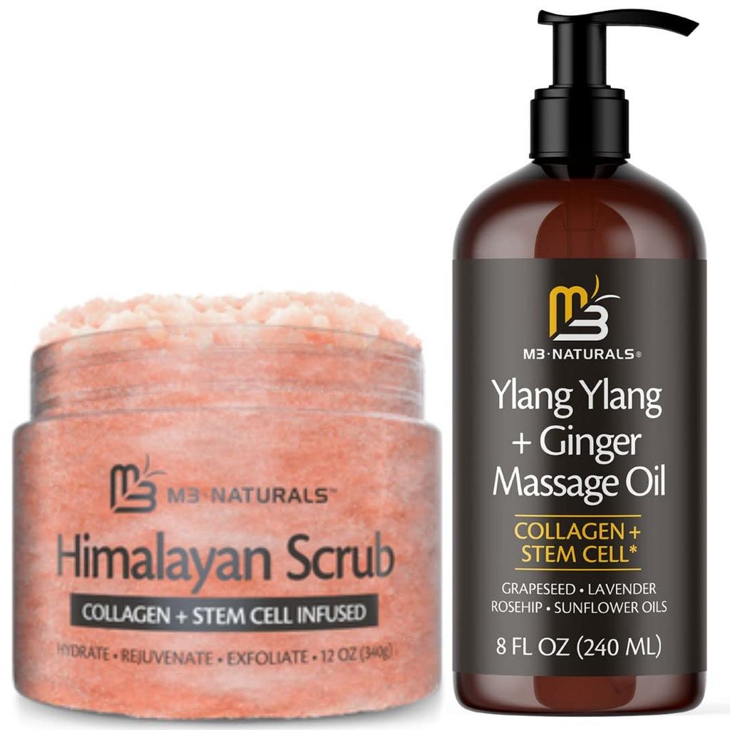 M3sHimalyanBodyScrub+Ylang-Ylang&GingerMassageOil