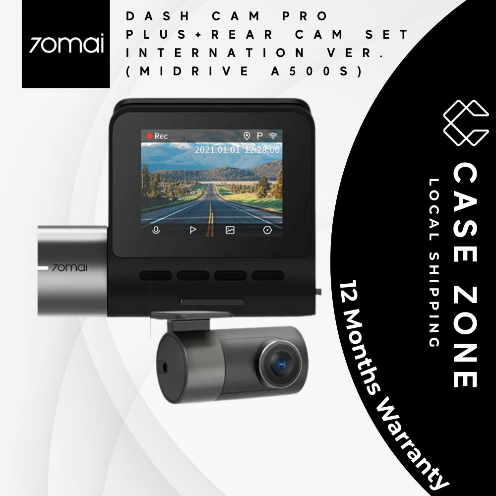 70mai Dashcam PRO PLUS+ A500S Car Recorder 1944P กล้องติดรถยนต์ wifi app ควบคุม GPS ในตัว ADAS A500