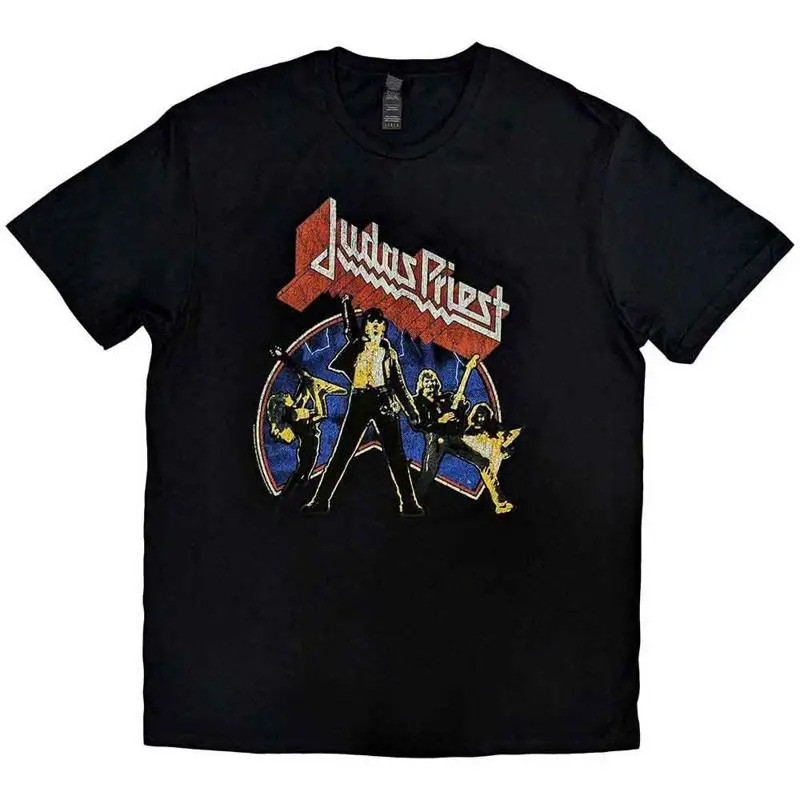 เสื้อยืดสีดำ Judas Priest 'Unleashed V2' ใหม่