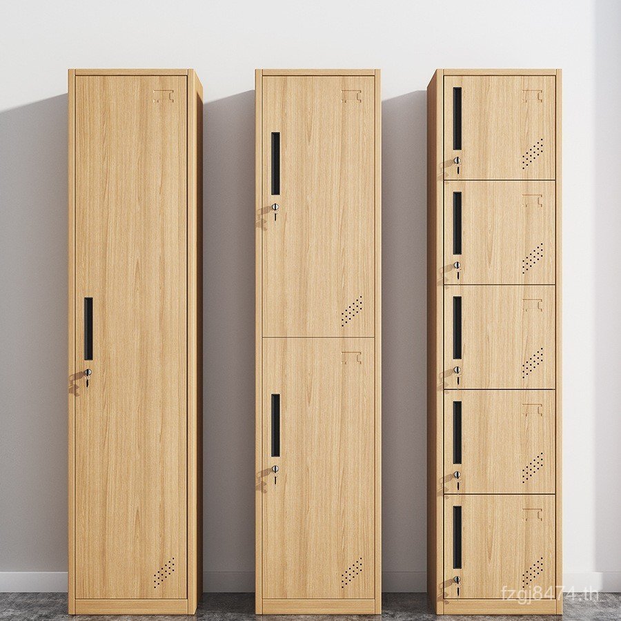 Office Staff Lock Locker Locker ตู้หอพัก Simple Tin Locker ตู้ประตูเดียวพร้อม w & ตู้เสื้อผ้าเหล็ก S