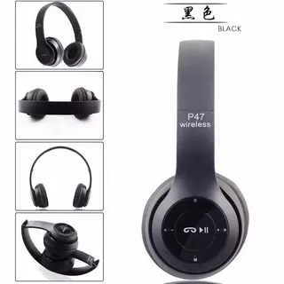 หูฟังบลูทูธ P47 เสียงดี Wireless Bluetooth Stereo Headset หูฟังบลูธูทไร้สาย ของแท้ 100%