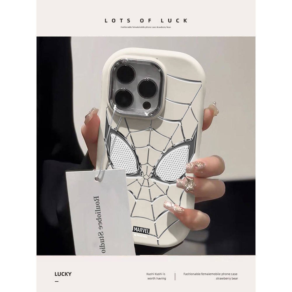 iqoo z9 5g เคส iqoo 13 case Silver Spiderman เหมาะสําหรับ vivoiqooneo8 เคสโทรศัพท์ 10 สไตล์ใหม่ iqoo