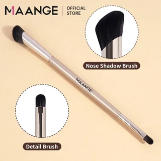 MAANGE ความต้องการ 2 ใน 1แปรงอายแชโดว์นุ่มสองหัวออกแบบจมูกเงาแปรงคอนซีลเลอร์รายละเอียดแปรง