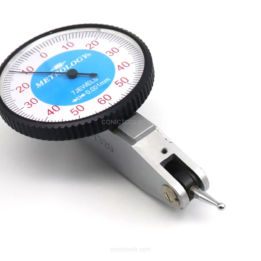 ความแม่นยําสูง 0-0.12mmx0.001mm Indicator Gauge Micron Jewels Dial Indicator Dial Test Indicator