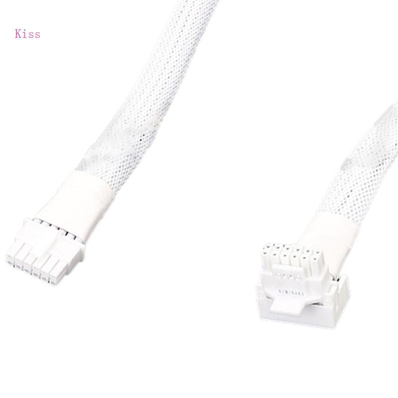 Kiss ทนทาน 16Pin ชาย PCIE 5 0 12+4 16Pin สายการ์ดวิดีโอสําหรับ RTX4090 RTX3090TI