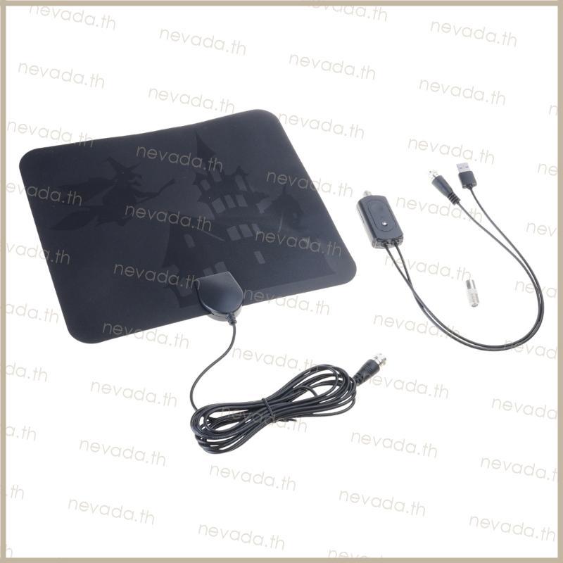 TNT Antenna With Signal Amplifier 120-Mile TV Antenna 1080P H D 4K VHF UHF FM