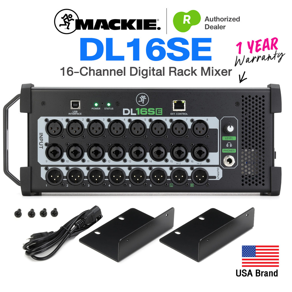 Mackie® DL16SE 16-Channel Digital Rack Mixer มิกเซอร์ ดิจิตอลมิกซ์แร็ค ⭐ศูนย์ไทย⭐